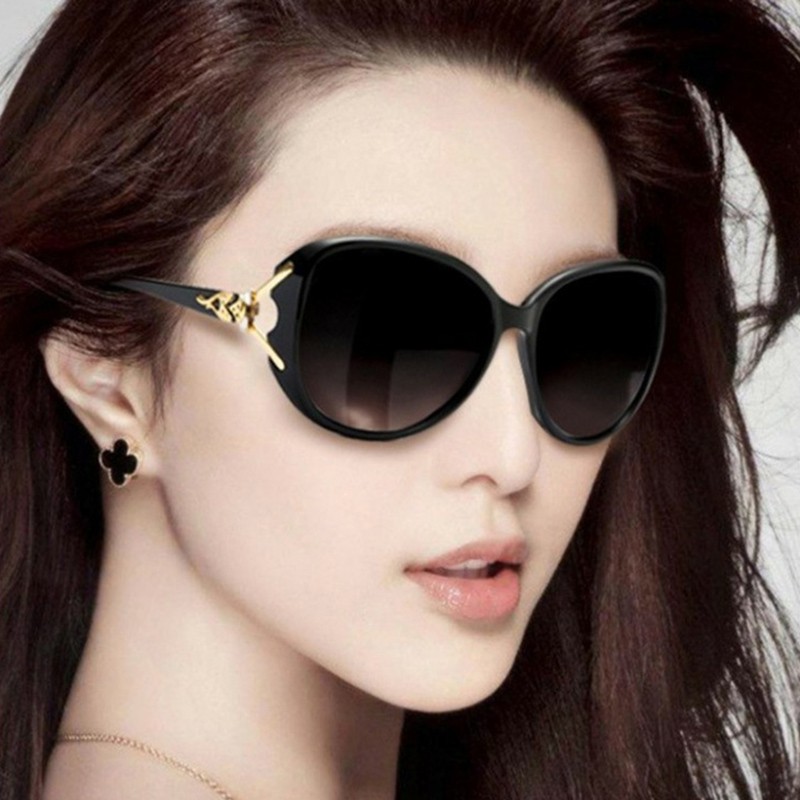 Kính mát gọng tròn chống tia UV400 thời trang retro cho nữ