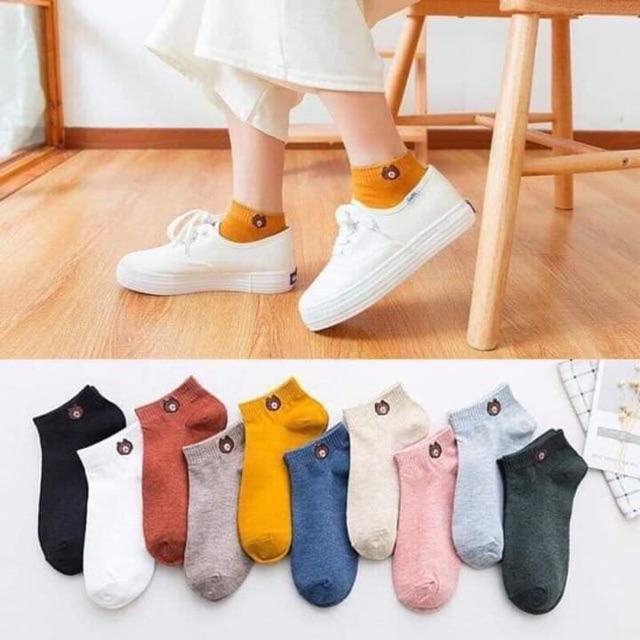 sét 10 đôi tất gấu Brown