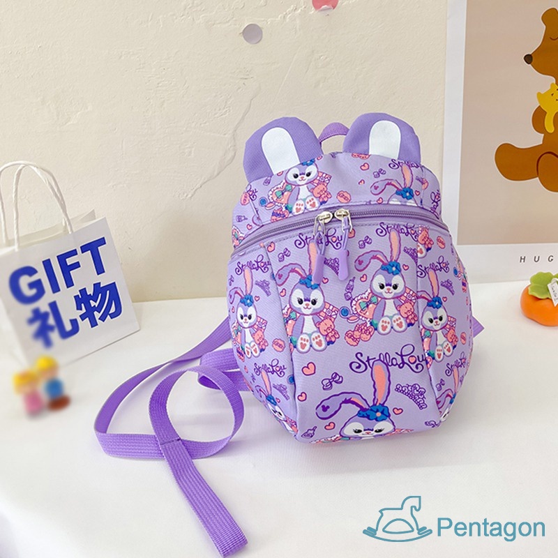 Ba Lô Đi Học Có Dây Chống Thất Lạc Họa Tiết Hoạt Hình Thời Trang Theo Phong Cách Phương Tây Cho Bé