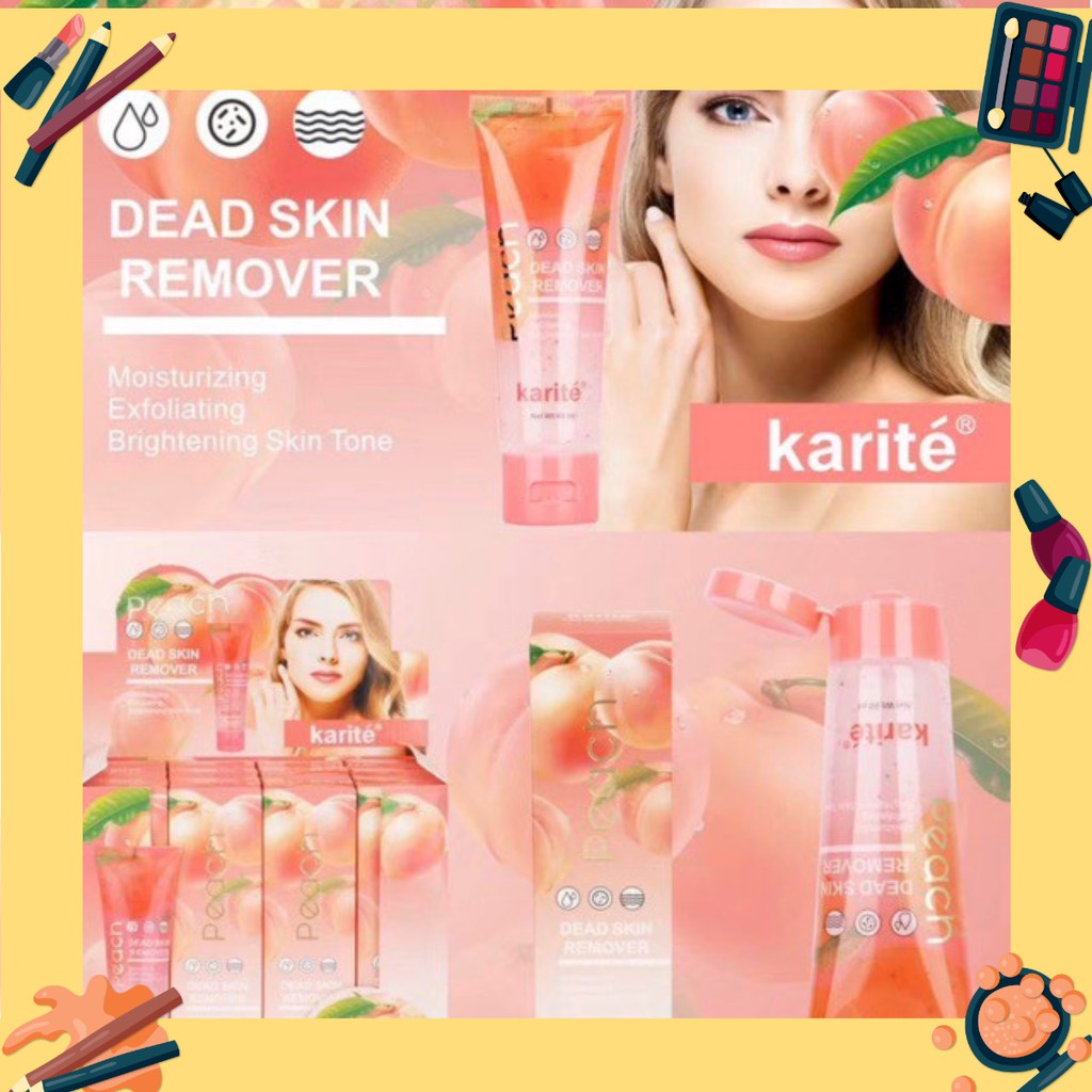 Gel tẩy da chết vị đào Karite Dead Skin Remover 85ml ( queen cosmetics)