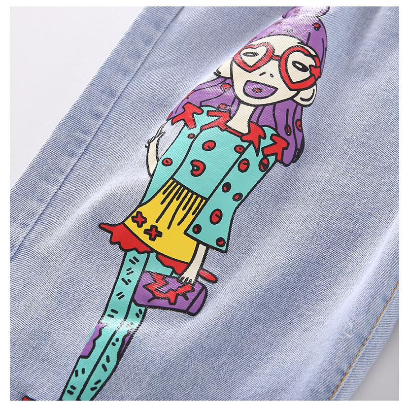 Set áo sơ mi + quần jeans cho bé gái