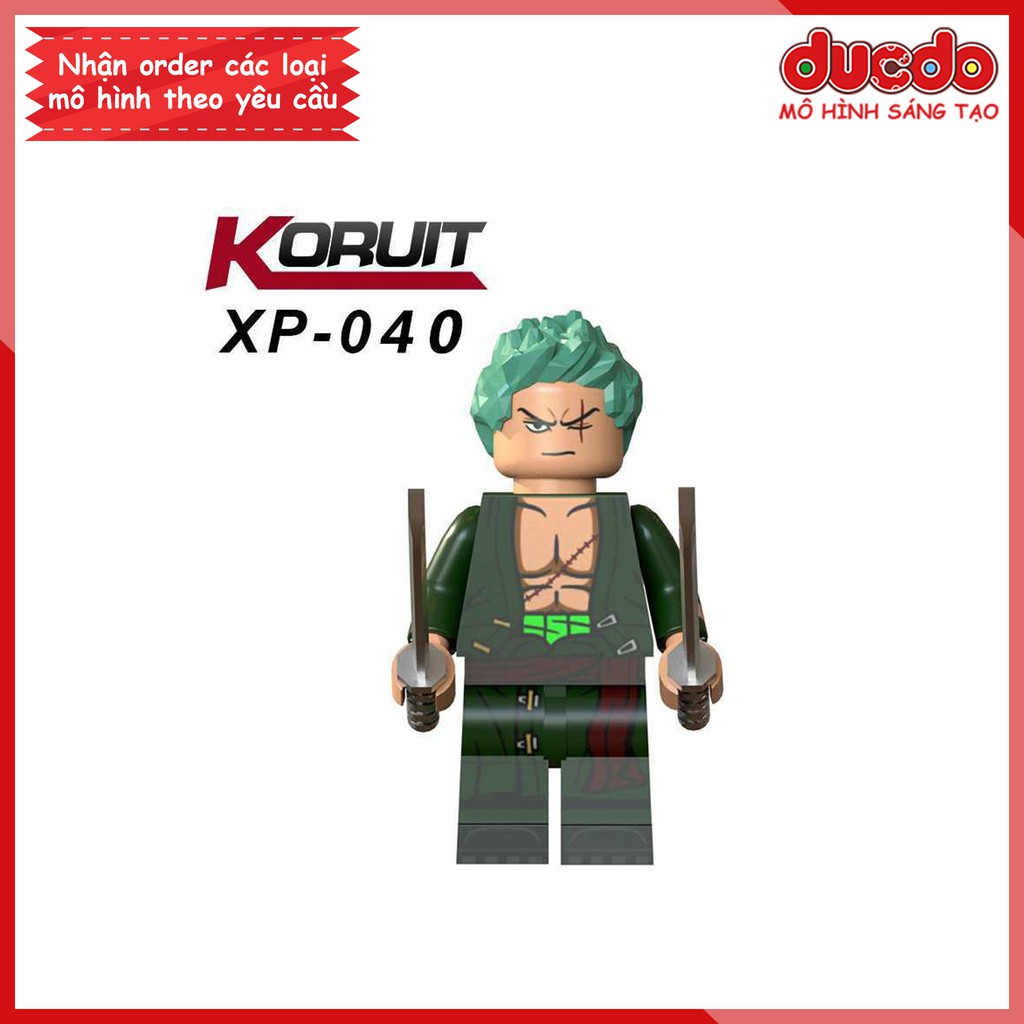 Minifigures Đảo hải tặc Borsalino,Nami, Robin, Crocodile, Zoro, Luffy -Đồ chơi Lắp ghép Mini One Piece Mô hình Koruit KT