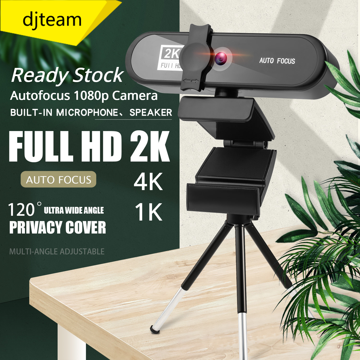 Webcam 1k / 2k / 4k Full Hd 1080p 60fps Dành Cho Máy Tính