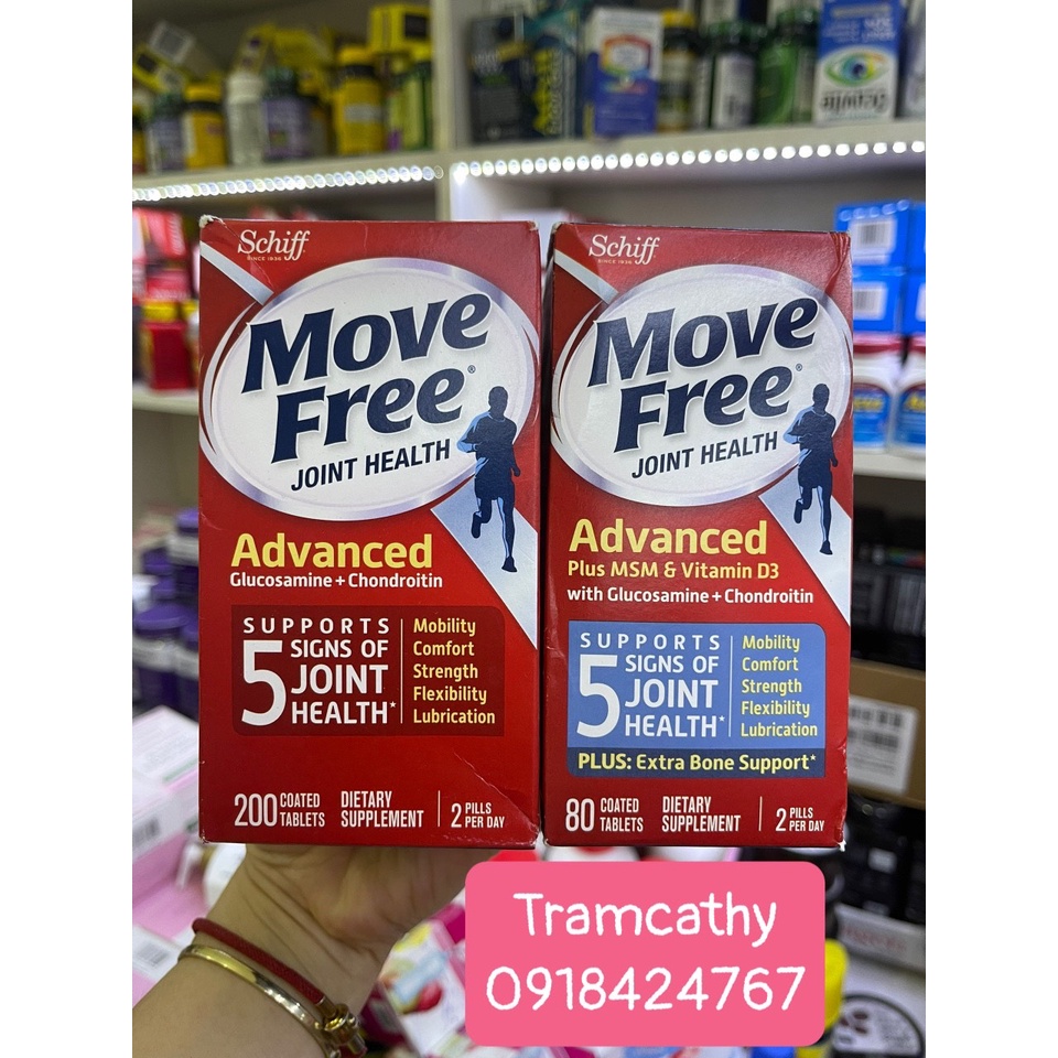 Move free 200 viên, 80 viên có vitamin d