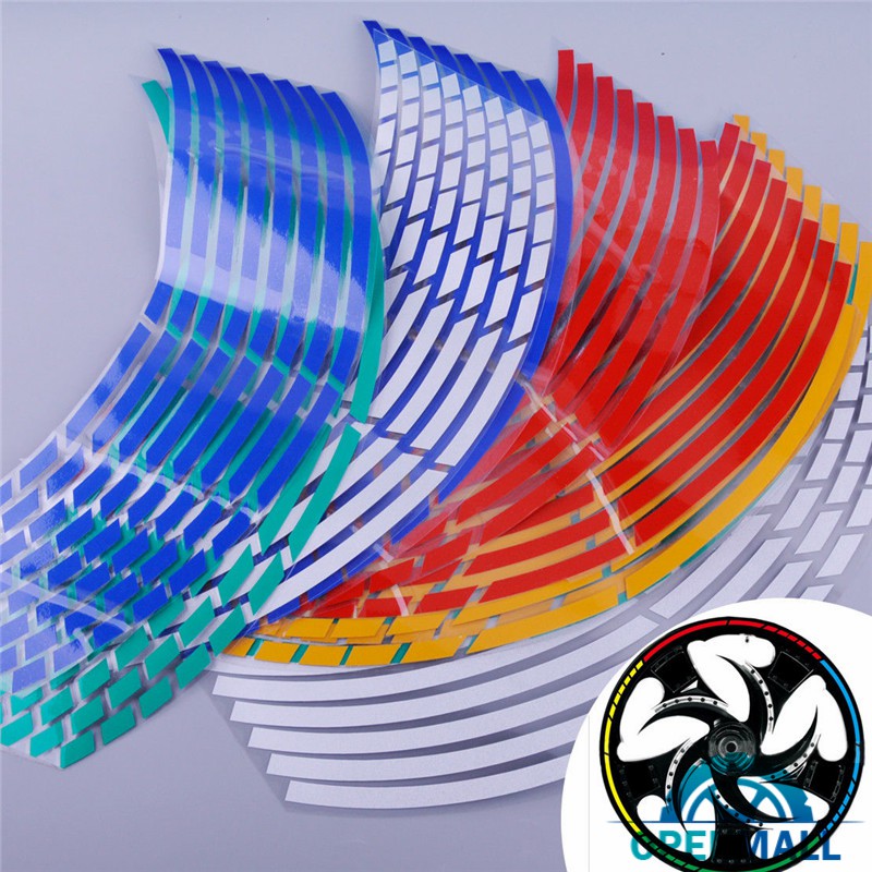 Bộ 16 miếng Sticker phản quang dán bánh xe