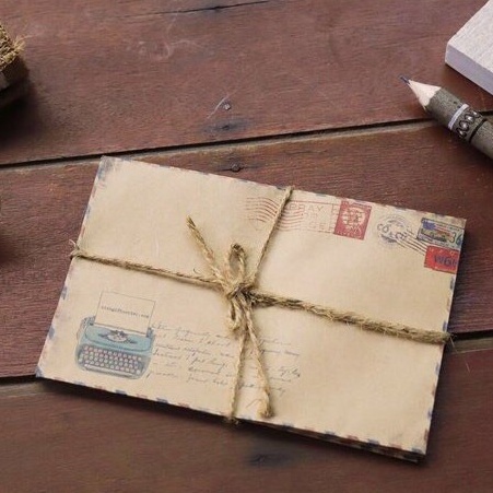 Bao thư phong bì thư vintage giấy kraft cổ điển