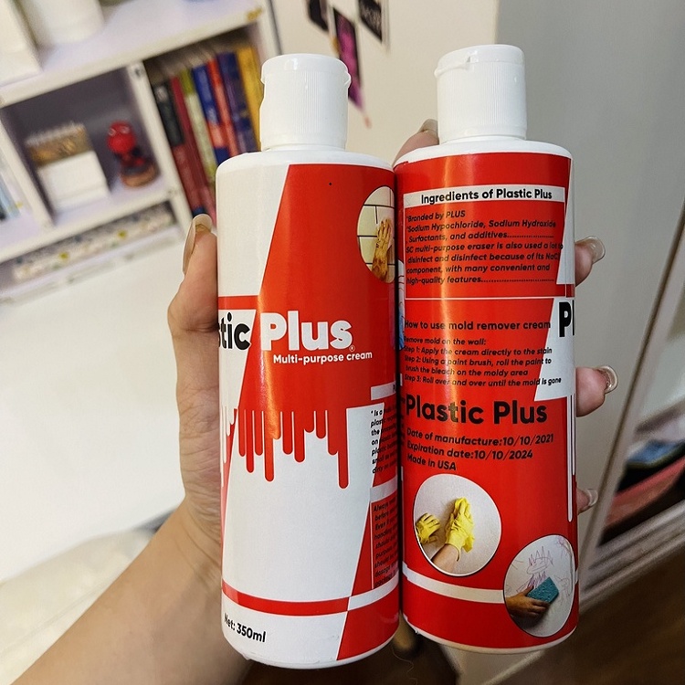Kem Tẩy Đồ Dùng Nội Thất Đa Năng Plastic Plus 350ml - Chuyên Gia Đánh Bay Các Vết Ố Bẩn Tường, Đồ Dùng Nội, Ngoại Thất