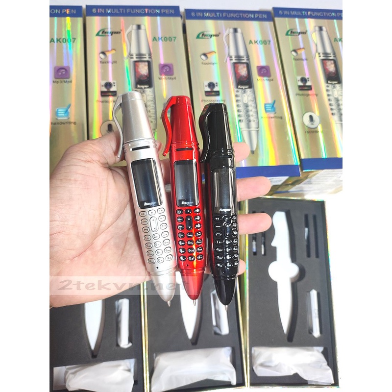 Điện thoại độc mini siêu nhỏ hình chiếc bút Hope AK007 thay đổi giọng nói có ngòi bút