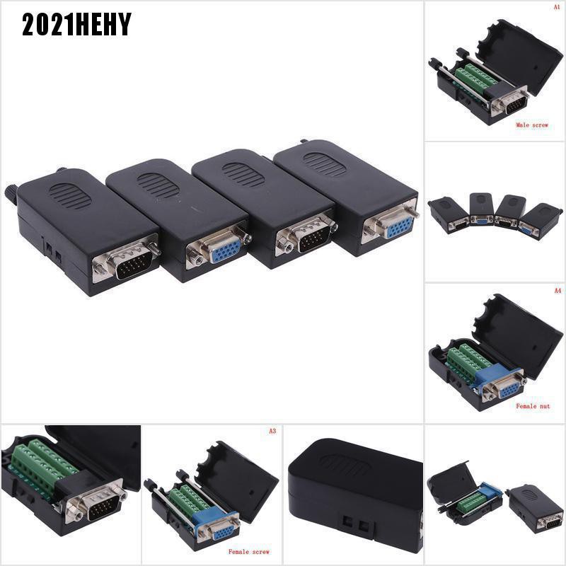 Đầu nối VGA 3 hàng 15pin D-SUB DB15 #HY