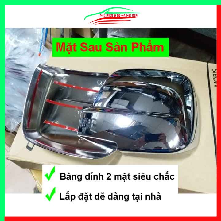 Ốp gương chiếu hậu Hyundai Starex mạ crom bảo vệ chống trầy trang trí làm đẹp xe