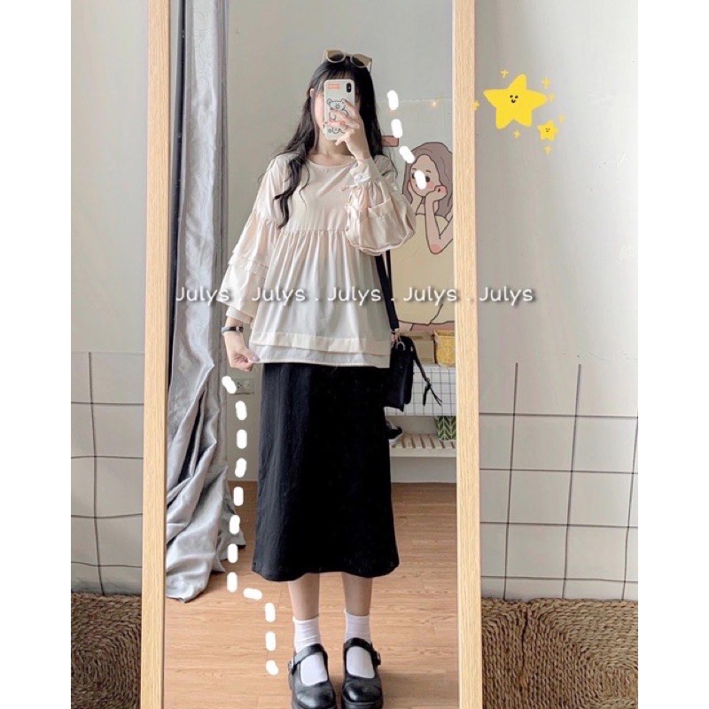 [Rẻ Vô Địch] Áo Babydoll Xếp Tầng(Ảnh Thật Kèm Video)