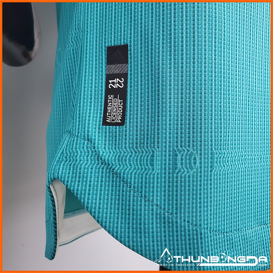 Áo Real Madrid xanh ngọc sân khách 2021/2022, 2021/22 mẫu 3 bản PLAYER Body Fit cao cấp