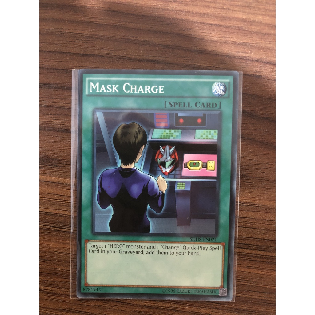 Thẻ Bài Yugioh Mask Charge - SDHS-EN021 – Common