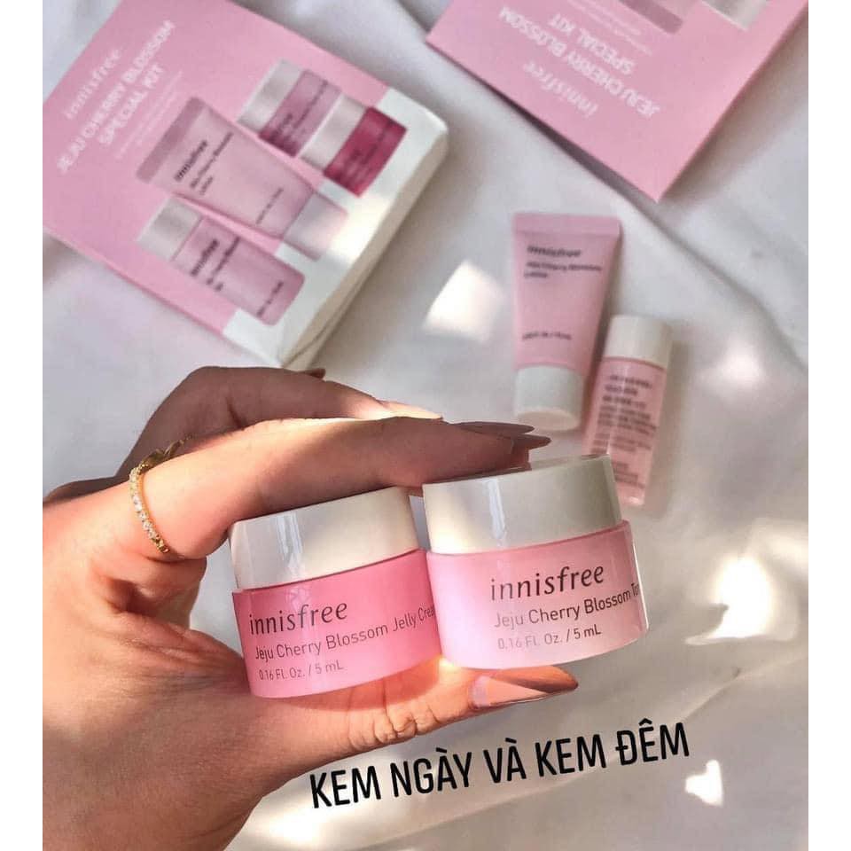 Bộ Dưỡng Trắng Da Hoa Anh Đào innissfree set mini– innisfree JeJu Cherry Blossom Special Kit