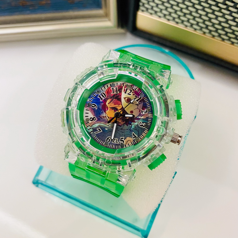 [ Kids Waterproof  Luminous LED Electrical Watches ] [  Cute Ghost Slayer - Anime  Sport Watch ]  [Perfect Gifts For Children ]