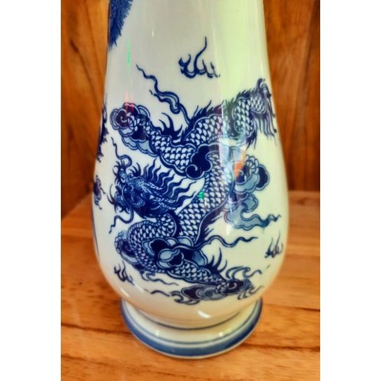 Bình hoa bát tràng họa tiết rồng loại đẹp