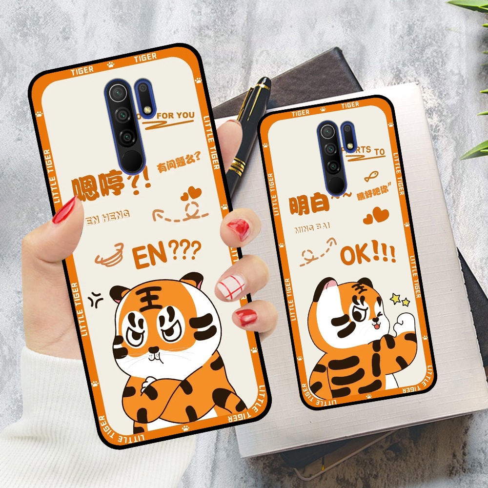 Ốp Xiaomi Redmi 9 in hình cặp đôi doremon, hổ, khủng long dễ thương