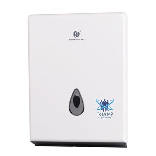 Hộp đựng giấy lau tay treo, gắn tường nhà vệ sinh SF-946 - Nhựa ABS bền, chống nước, đựng được 400 tờ