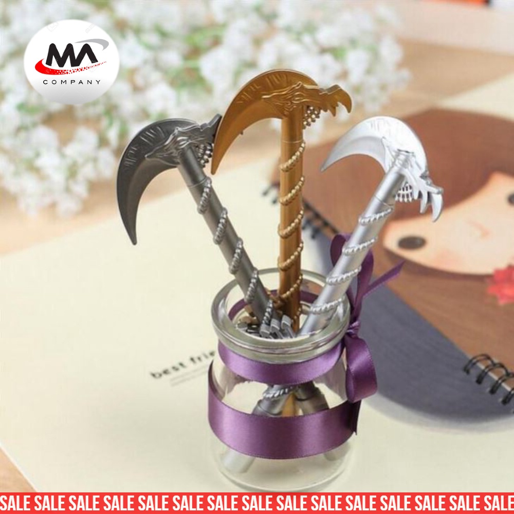Bút kiếm, bút gel nước hình lưỡi hái tử thần đủ 3 màu siêu hót shop tuyển sỉ