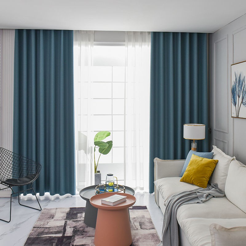 Mới hoàn thành rèm cửa che nắng đầy đủ sổ bay ánh sáng chống cho thuê phòng ngủ khách đơn giản hiện đại móc