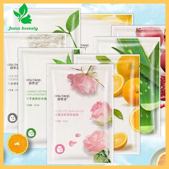[RẺ VÔ ĐỊCH]Mặt nạ Bisutang 8 vị trái cây dưỡng trắng da từ thiên nhiên