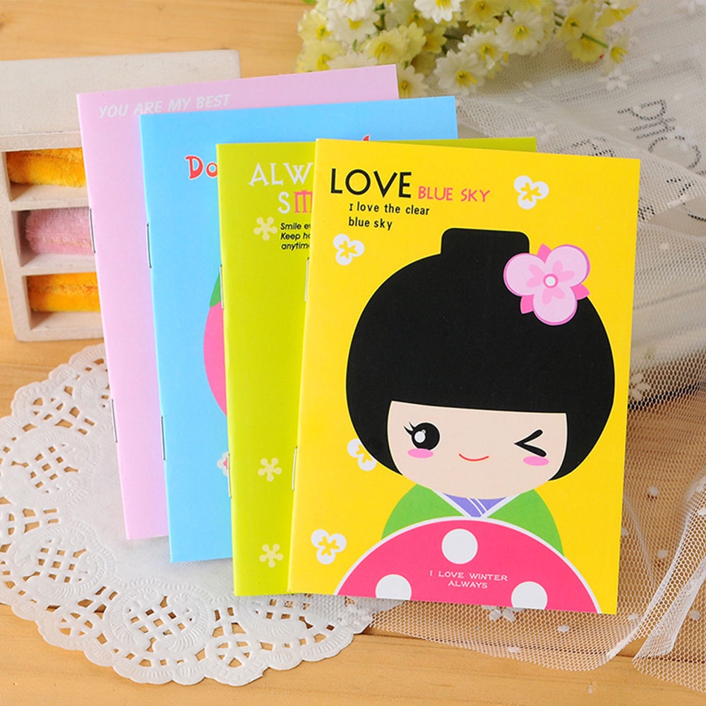 1 Sổ Tay Mini Qipin Hình Động Vật Dễ Thương Màu Sắc Ngẫu Nhiên