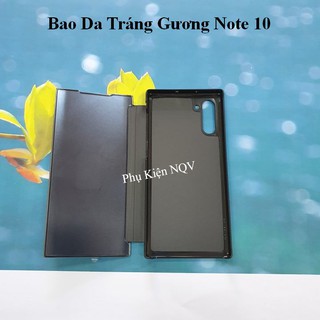 Note 10|| Bao Da Clear View Standing Samsung Note 10 - Pk NQV