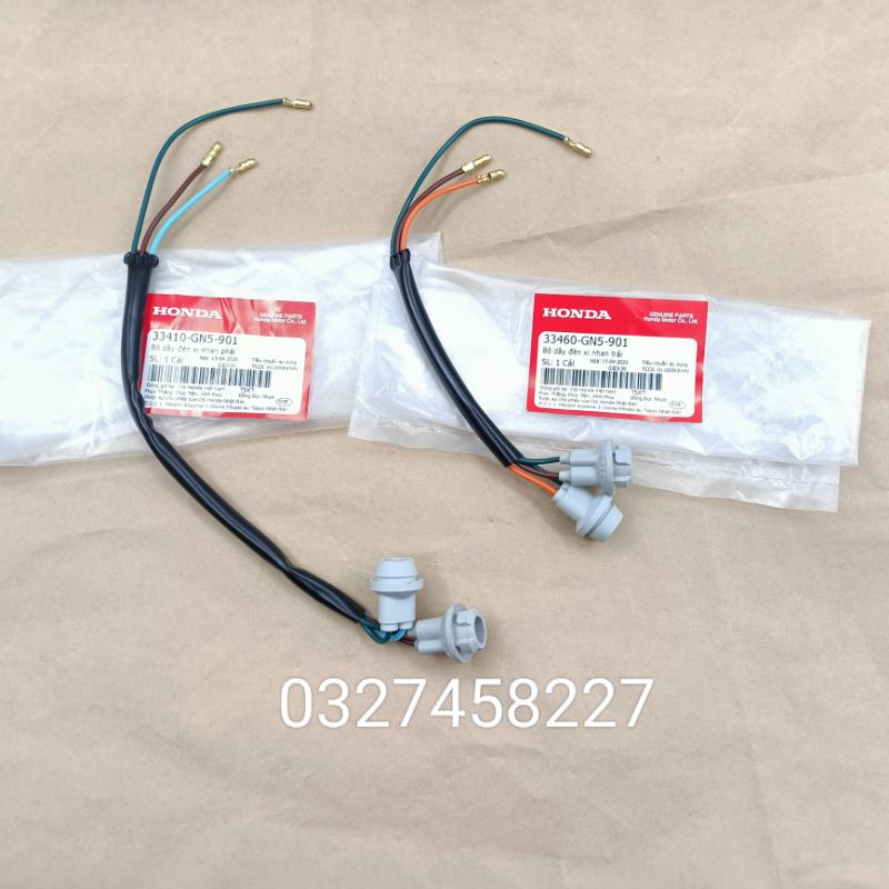 Dây điện giắc cắm đèn xi nhan trước xe DREAM zin Honda