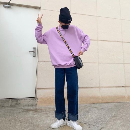 Áo Sweater Trơn Basic Nam Nữ nhiều màu phong cách trẻ trung năng động MAYLANSTORE