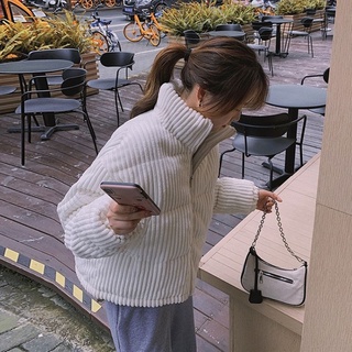 Áo phao nhung tăm dáng ngắn ulzzang - ak03