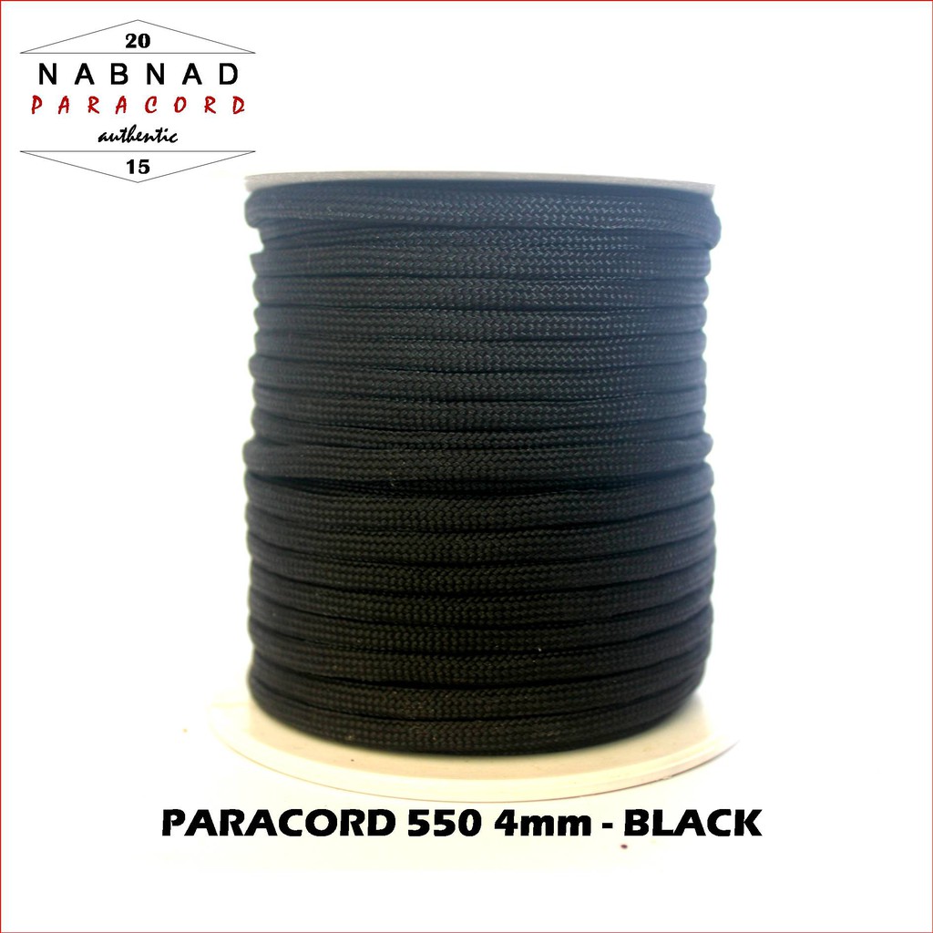 Dây Dù Paracord Màu Đen / Rằn Ri 4 mm 4mm