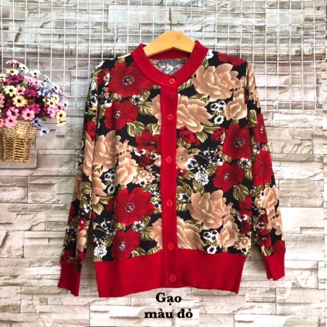 Áo len hoa trung niên | BigBuy360 - bigbuy360.vn