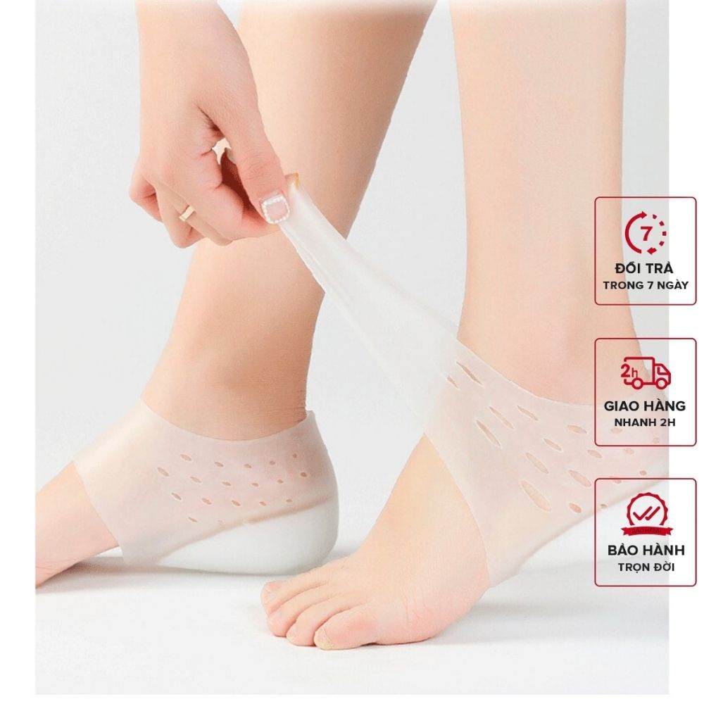 Vớ Độn Tăng Chiều Cao Silicone Cao Cấp Detaunisex Mã LGC3