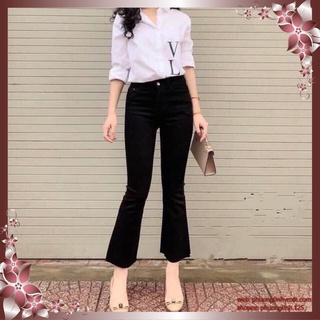 BÁN SỈ QUẦN BÒ ĐEN ỐNG LOE VNXK