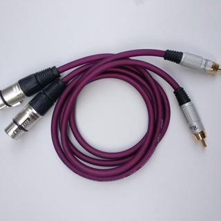 Dây Canon cái ra AV 1 đầu Jack Canon cái, 1 đầu Jack AV (cặp 02 sợi 0.8m)