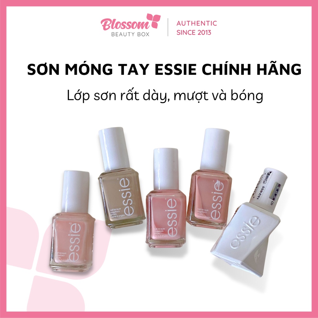 Sơn móng tay Essie chính hãng (top coat, chinchilly, merino, sole mate, bordeaux, dermure, mademoiselle, just not 11)