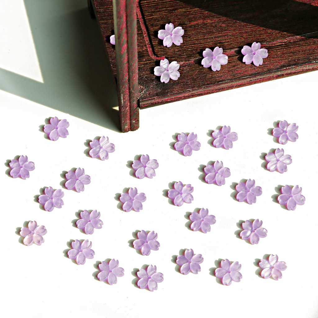 Hạt Cườm Acrylic 10mm Hình Hoa Anh Đào Nhiều Màu Sắc Làm Trang Sức Thủ Công diy