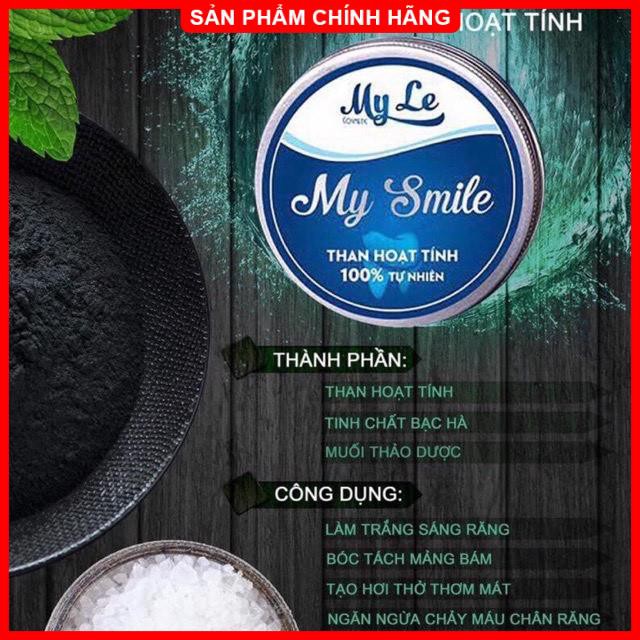 [CHÍNH HÃNG] Tẩy trắng răng, Làm trắng răng bằng than hoạt tính My Smile - 100% từ thiên nhiên, an toàn hiệu quả