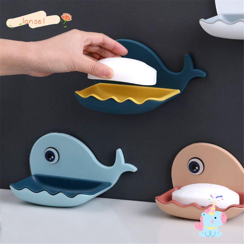 Giá Đỡ Xà Phòng Gắn Tường Không Cần Khoan Hình Cá Voi Tiện Dụng