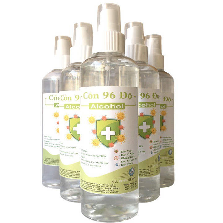 [Hỏa tốc - Q.8] {500ml} Cồn y tế 96 độ chuẩn dùng sát khuẩn, rửa tay
