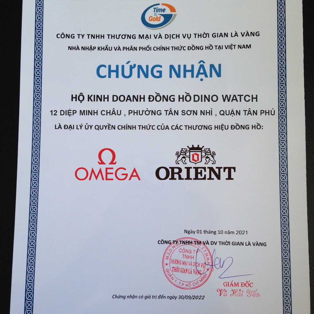 Đồng Hồ Nam Omg Constellation Two Tone - Dây Da , Máy Automatic, Size 40mm