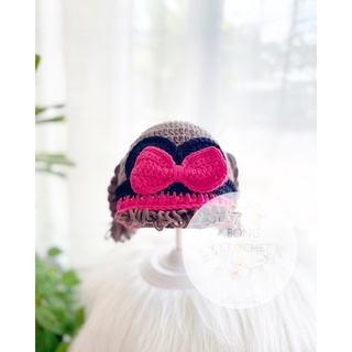 Mũ len tóc buộc xinh cho bé gái 🍓🍓