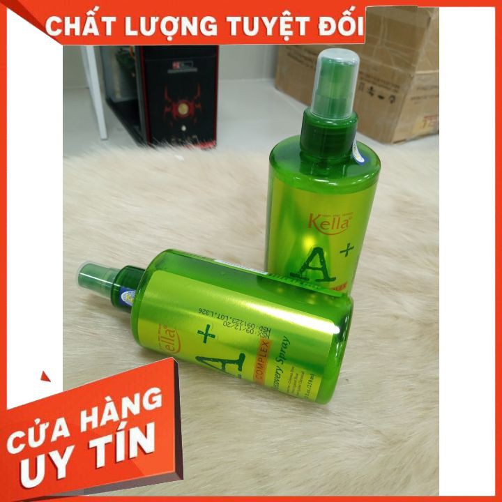 XỊT DƯỠNG PHỤC  HỒI TÓC  KELLA  A+ 250ML  nuôi dưỡng , cải thiện tóc khô xơ , chẻ ngọn , giúp tóc chắc khỏe.