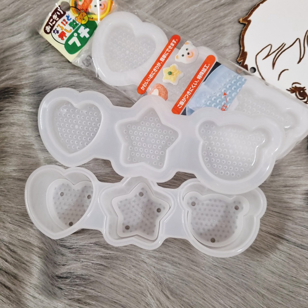 Sét 3 khuôn tạo hình cơm Inomata Nhật