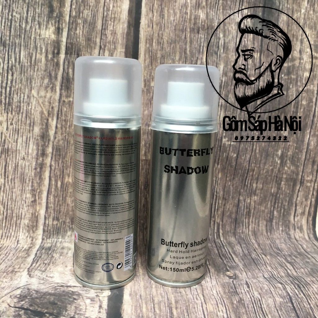 COMBO  Gôm Xịt Tóc Butterfly 150ml + Sáp Vuốt  Tóc  Dapper Barber