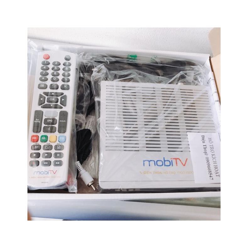 Đầu thu dvb t2 F6(Mobi tivi) kèm anten+dây 15m