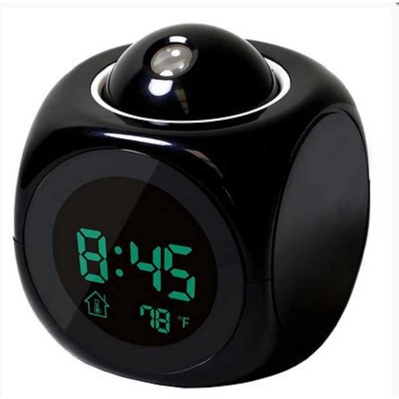 Đồng hồ báo thức có giọng nói - TẶNG KÈM PIN- có chức năng chiếu đèn led hiển thị đồng hồ và nhiệt độ trong phòng