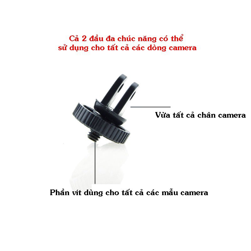 Mount Xoay 360 2 Chân - Gắn Cho Mọi Camera Hành Trình Eken, Sjcam, Gopro