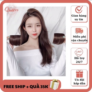 Tóc kẹp phồng chân tóc 🥰tóc thật 😘 2 kẹp 10cm - tóc thật 100% siêu cao cấp - hàng sẵn giao hàng nhanh