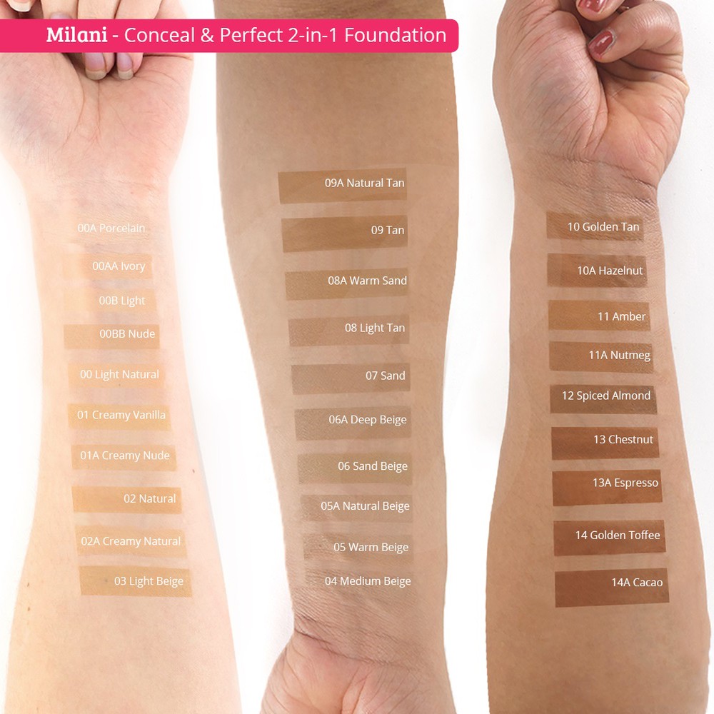 Kem nền Milani Conceal + Perfect 2 in 1 Foundation 30ml | BigBuy360 - bigbuy360.vn